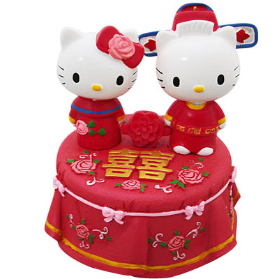 Chinese Wedding Songs on Saniro Hello Kitty Ceramic Chinese Wedding Music Box   Ebay