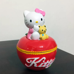 Sanrio Hello Kitty Ceramic Apple Shap Storage Box   Hello Kitty Ceramic Apple Shap Storage Box that can be used either as Storag