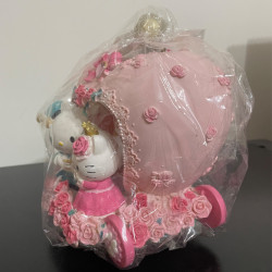 Sanrio Hello Kitty and Daniel Heart-Shaped Wedding Carriage Night Lamp